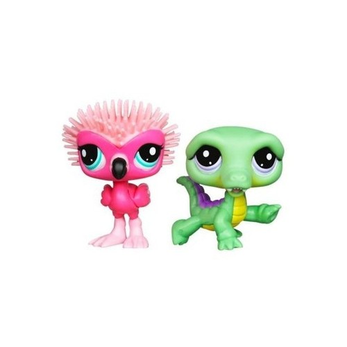 Littlest Pet Shop Lintest Pets Flamingo #2572 Cocodrilo #2573 - Imagen 2 de 2