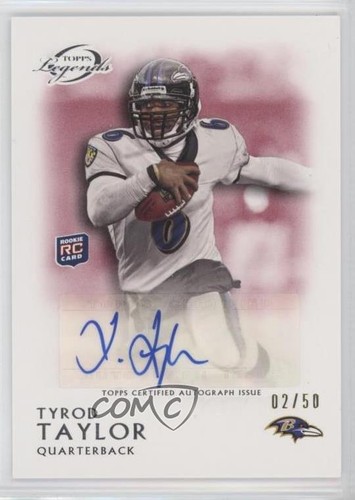 2011 Topps Gridiron Legends Rookie Auto Red /50 Tyrod Taylor #RA-TTA Auto RC