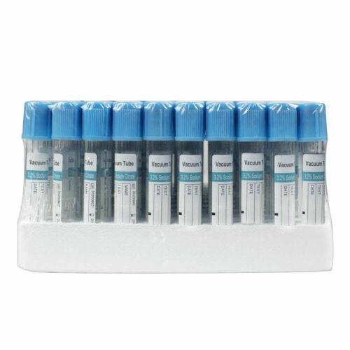 100 Medical Grade Blood Collection Tubes Sterile Sodium Citrate Blue 2ml - Picture 1 of 9