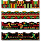 108Ft Black History Month Bulletin Board Borders Decorations 107Pcs African A...