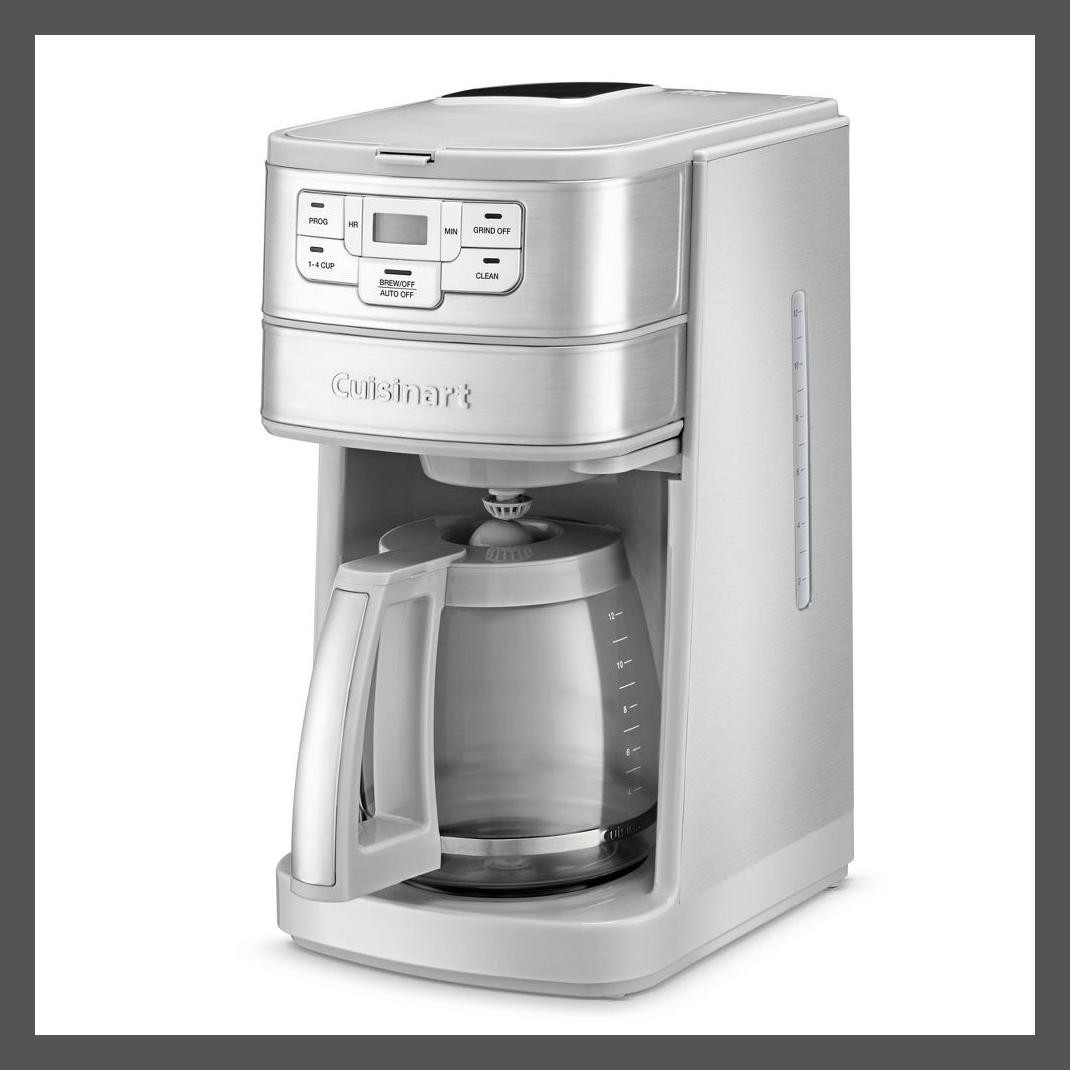 Кофеварка для измельчения и заваривания кофе Cuisinart объемом 96 жидких унций, капельная кофеварка 12c