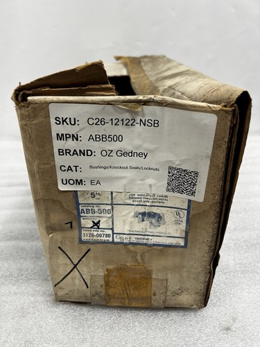OZ Gedney ABB500 - 5" Plastic Thread Insulated Bushing High Impact Thermosetting - Picture 7 of 7