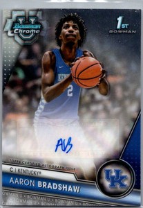 2023-24 Bowman University Chrome #BCPA-AB Aaron Bradshaw Autograph