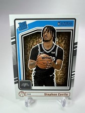 #244 Stephon Castle 2024-25 Donruss Rated Rookie Base RC Spurs