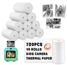 720Pcs Thermal Paper for Kids Camera Instant Print, 57x25mm Instant Print Pap...