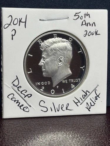 2014-P Silver JFK Half Dollar High Relief Proof 200K Mintage