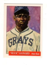 Walter BUCK LEONARD PROTOTYPE PROMO CARD #6 Promo 1993 Eclipse Negro League