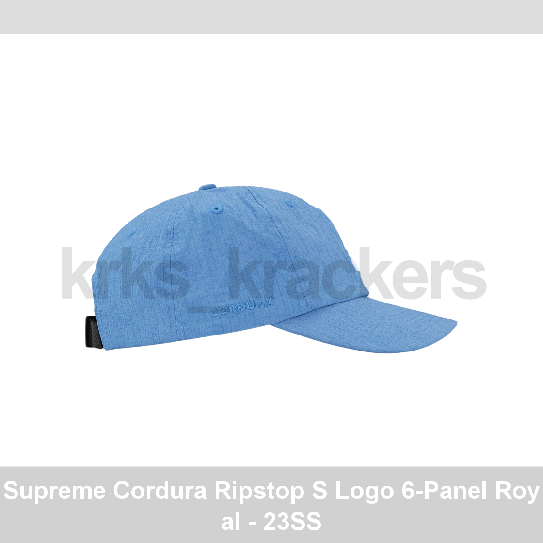 Supreme Cordura Ripstop S Logo 6-Panel Royal - 23SS | eBay