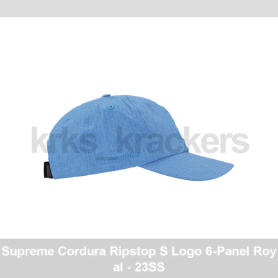 Supreme Cordura Ripstop S Logo 6-Panel Royal - 23SS | eBay