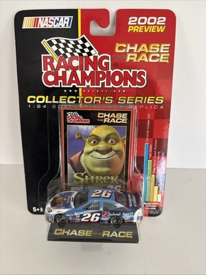 Shrek #26 Race Car NASCAR Racing Champions Chase the Race 2002 - New