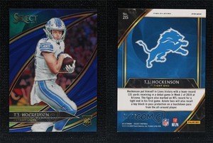 2019 Panini Select Field Level Blue Prizm /75 TJ Hockenson #215 Rookie RC