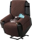 H.VERSAILTEX 100% Waterproof Power Lift Recliner Chair Cover Non Slip Brown 