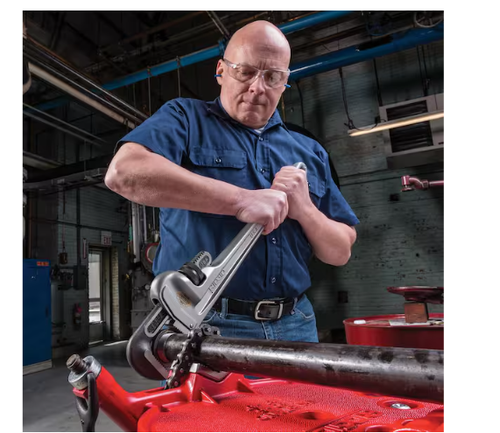 Ridgid 24 Aluminium gerade Rohrzange, Schwerlast Sanitär Werkzeug mit Haken Backen " - Bild 11 von 14