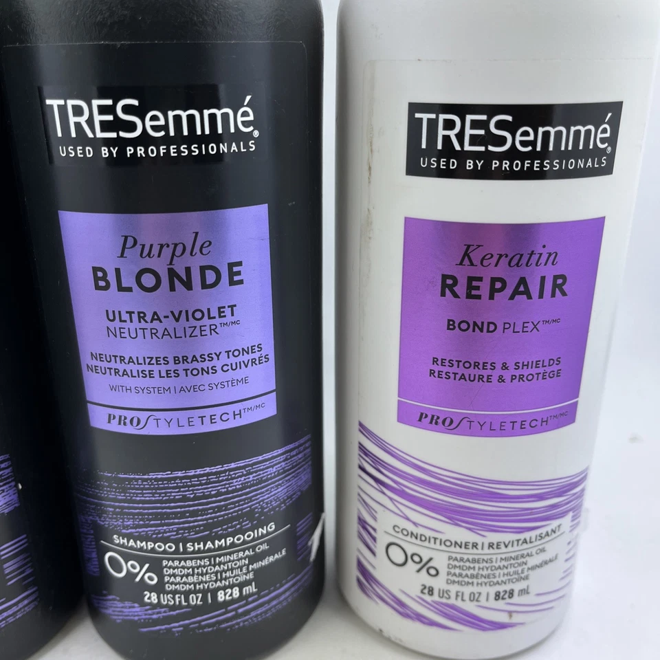 TRESemme Purple Blonde Ultra Violet Neutrlzier Shampoo 28 oz (2) Conditoner (1) - Image 2 of 4
