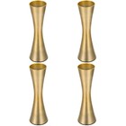 4pcs Goldene Blumenvase Dekorative Arrangement: Metallblumen -Vase