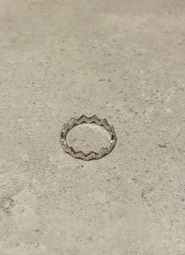 APM Monaco Up and Down sterling silver and zirconia ring - Picture 5 of 5