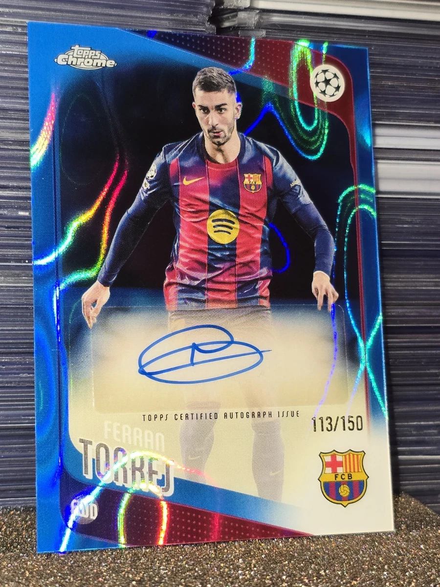 Topps Soccer FC Barcelona Autographed Sports Trading Cards