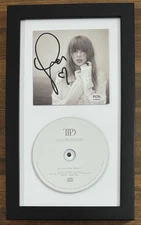 SIGNED HEART FRAMED TAYLOR SWIFT AUTOGRAPH TTPD TORTURED PHOTO & CD PSA DNA COA