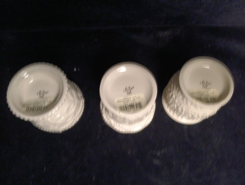 Lenox 3er Set Lenox Elfenbein Fine China Perlen Windlicht/Teelicht Kerzenhalter 3,25" - Bild 6 von 7