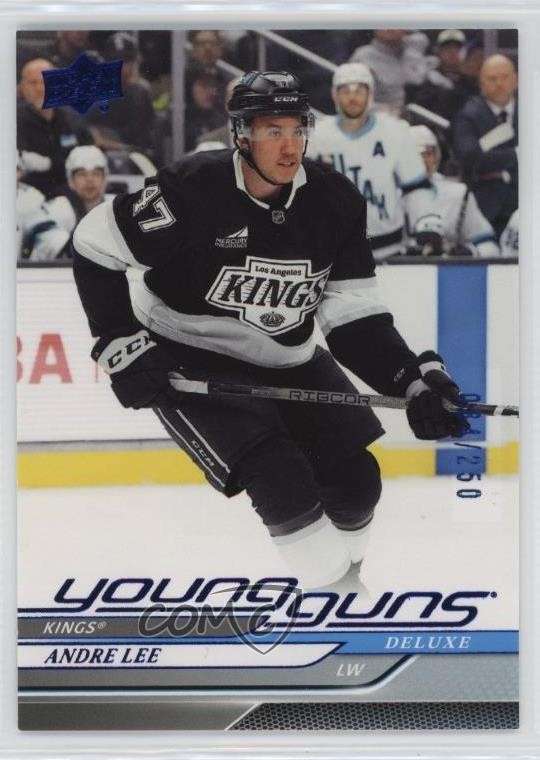 2024-25 Upper Deck Series 2 Young Guns Deluxe 34/250 Andre Lee #482 Rookie RC