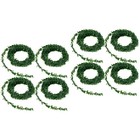 8 stücke 7,5 künstliche diy eisen grün verlässt girlande rattan dekoration