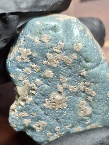 Gema de vidrio de piedra de escoria azul Leland Michigan 💎 Remo de hierro Leelanu reliquias históricas - Imagen 4 de 7