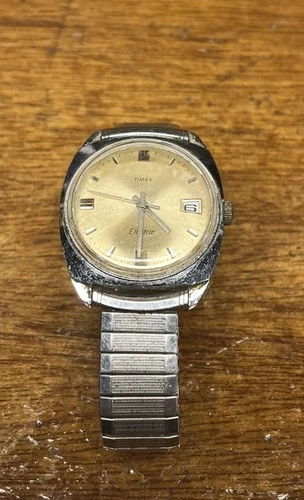 Vintage Timex ELECTRIC Wristwatch Date 9634 4170 For PARTS OR REPAIR ONLY