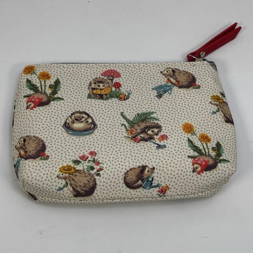 Cath Kidston Original Make Up Cosmetics Zip Up Bag Hedgehog Ladies Small Unused - Picture 2 of 12
