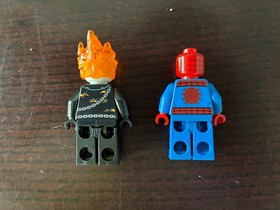 Lego Marvel Super Heroes: Ghost Rider & Spider-Man from 76058 w/ Hobgoblin Cape