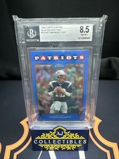 2008 Tom Brady “MVP” BGS 8.5 Topps Chrome Blue Refractors #TC163