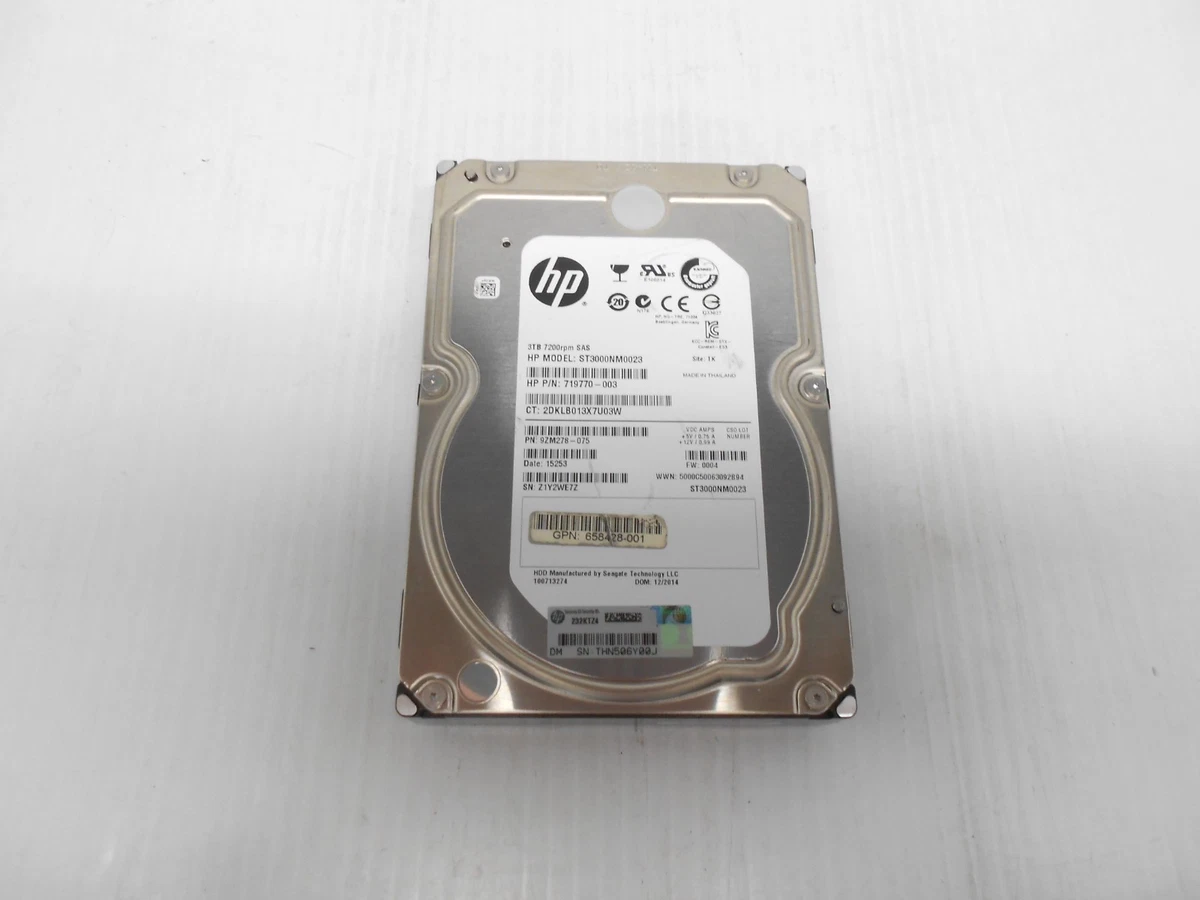 3TB SAS 6.0 7200 32MB Enterprise Hard Drive 3.5 OEM Dell Compatible