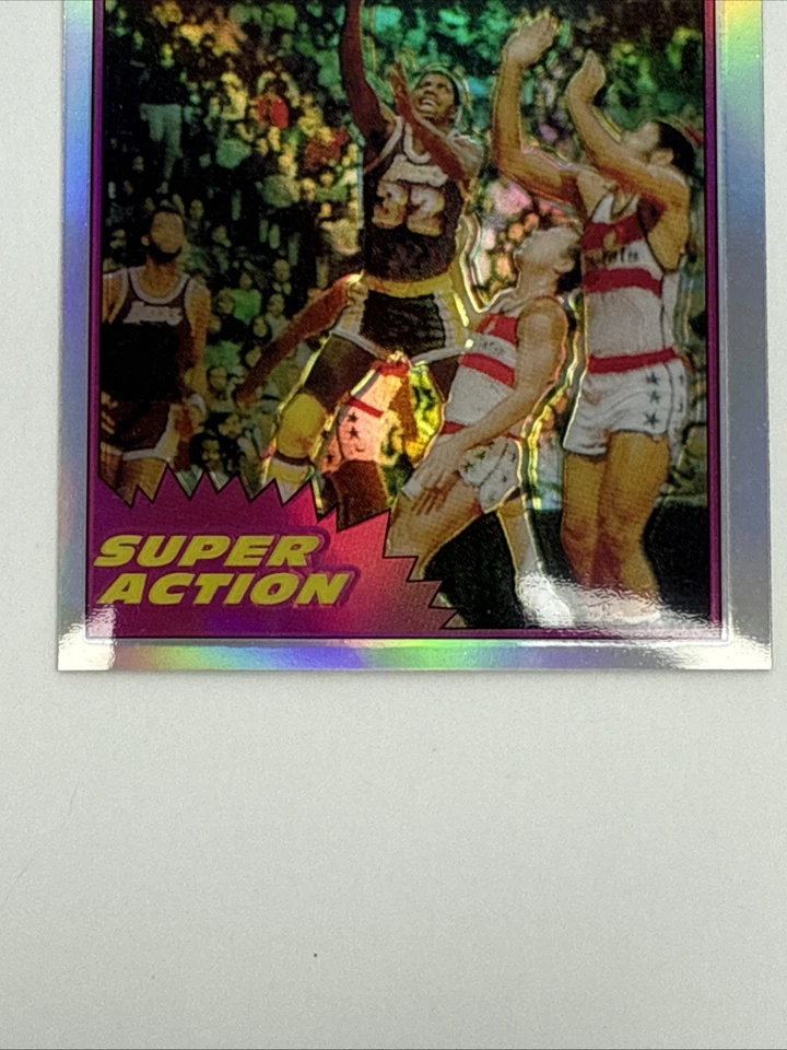 2000-01 Topps Chrome Magic Johnson Serie Conmemorativa RP Refractor HS Foto 4 de 4