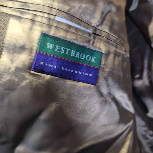 Westbrook Tailoring Wool Blend Herringbone Tweed Blazer Jacket 44R Chest NEW £79 - Imagen 8 de 12