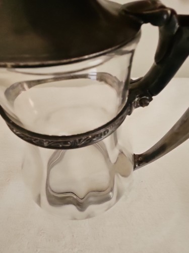 Vintage Glas und Silber Krug The Drake Chicago Sg0431 - Bild 11 von 12