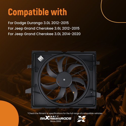 Engine Coolant Radiator Cooling Fan for Jeep Grand Cherokee 2012-2020 62266 - Bild 6 von 20