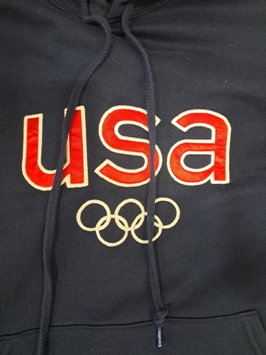 Vintage ROOTS Hoodie Sweatshirt Large Vintage 2002 USA Olympic Team Pullover Y2K L - Bild 2 von 9