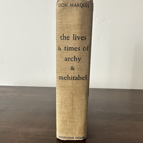 The Lives and Times of Archie & Mehitabel 1935 Marquis Hardcover Vintage Book - Foto 2 di 11