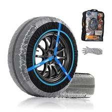 Snow Socks for Tires - Elastic Tire Socks for Passenger Cars - HPM-80