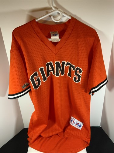 Jersey tipo pull over cuello en V naranja de los Gigantes de San Francisco, majestuoso, talla grande - Imagen 10 de 10