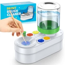 2025 Upgraded Paint Brush Cleaner Art Supplies for KidsAdults, Paint Station
