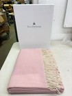 Yves Delorme Plaid Allegria Wool Throw Blanket in Pink / Grenade - 51x67 in