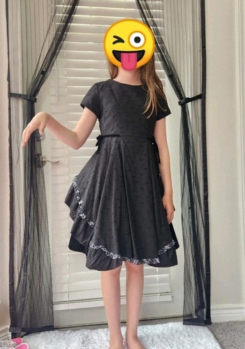 Isabel Garreton Girls 100% Cotton Velvet Eyelet Special Occasion Black Dress 7 - Picture 2 of 24