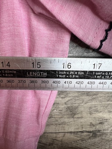 Boden Linen Midi Dress Size UK 10 Pink Smocked Waist Boho Tiered Embroidered - Picture 8 of 10
