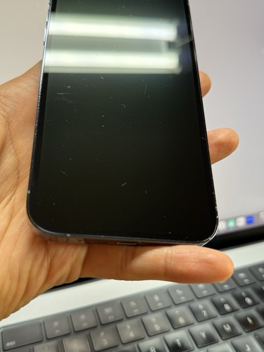 Apple iPhone 13 Pro Max Factory Unlocked Sierra Blue 128GB (Back Crack) #21752 - Afbeelding 11 van 19