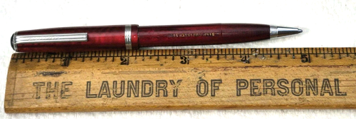 "ESTERBROOK Made in U.S.A." Red Swirls with Chrome Trim Working Mech Pencil - Picture 17 of 17