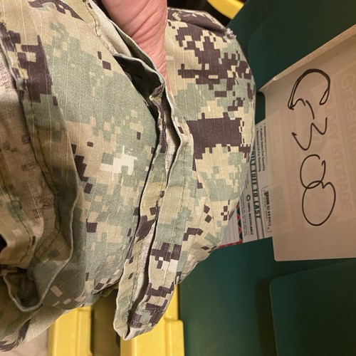 US Navy Arbeitsuniform Typ III Hemd Herren Small Long Seals Camouflage Neu mit Etikett Bluse Ink - Bild 9 von 9