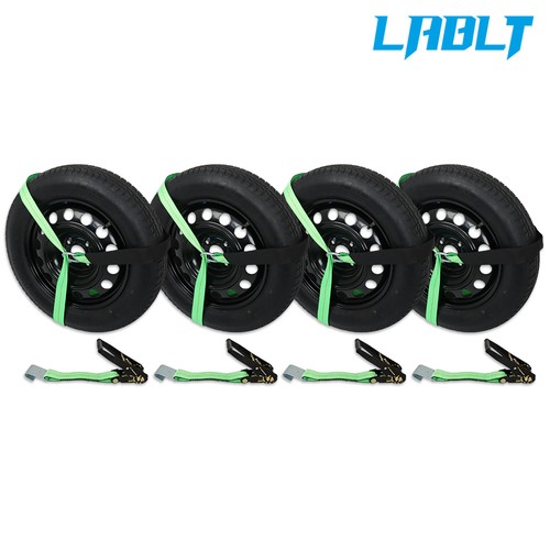 LABLT Tie Down w/ Flat Hooks - 3,300 Pound Safe Working Load - Lasso Style - Picture 8 of 13