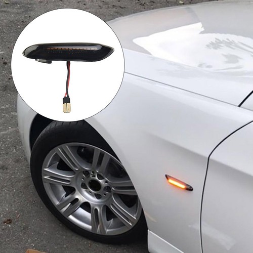 2x Dynamic Sequential LED Side Marker Signal Lights For E90 E60 E92 E91 E46 - Picture 17 of 24