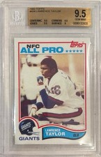 1982 Lawrence Taylor Topps RC... Graded BGS 9.5 Gem Mint