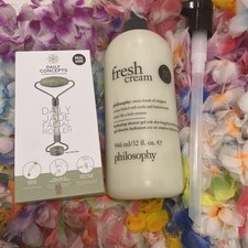 Philosophy Fresh Cream 3 in 1 Shower Gel 32 Oz🌷JADE FACIAL ROLLER
